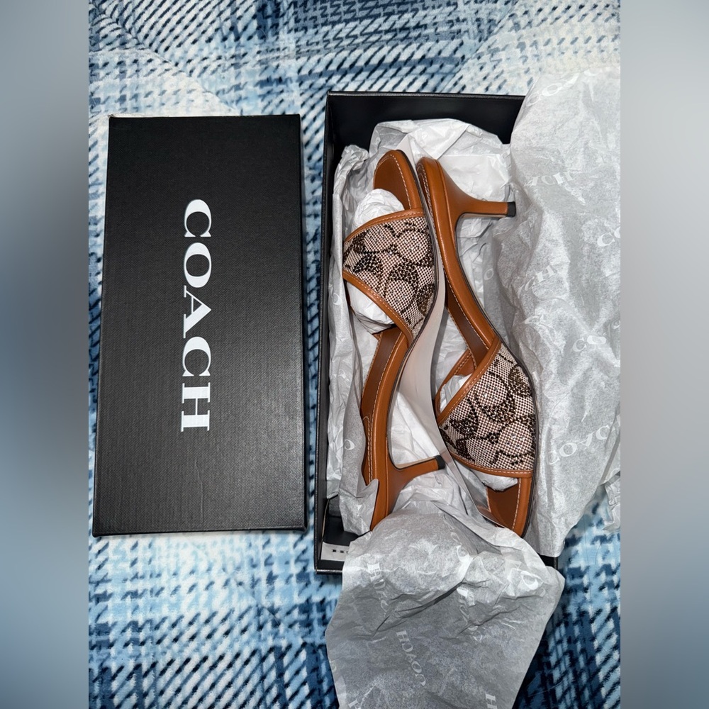 Coach Margot Sandal in Crystal Signature Jacquard